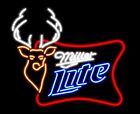 Deer Stag Buck Head Beer Lager 24"x20" Neon Light Sign Lamp Wall Decor Bar Open