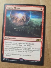 Mtg Alpine Moon - Magic Core Set 2019  - M19 (128/280) Red English LP/NM