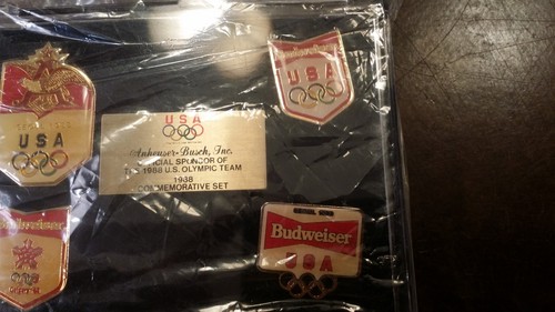 1988 ANHEUSER-BUSCH USA OLYMPIC TEAM COMMEMORATIVE PIN SET FREE SHIPPING - Picture 4 of 4