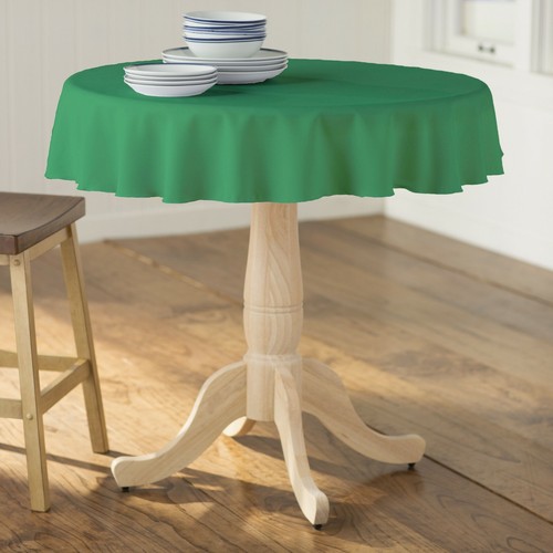 LA Linen Polyester Poplin Round Tablecloth, 58-Inches. Made in USA - Picture 39 of 80
