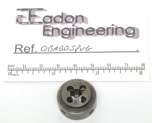 0BA (British Association) Button Die in Holder, HSS. By British Tap & Die. - Picture 6 of 6