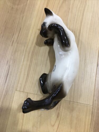 Vintage Beswick England kletternde Siamkatze #1677 Figur fehlt Schwanzteil! - Bild 8 von 11