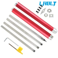 LABLT 6 Pcs Rougher Detailer Tools Lathe Tools Carbide Wood Turning Tools