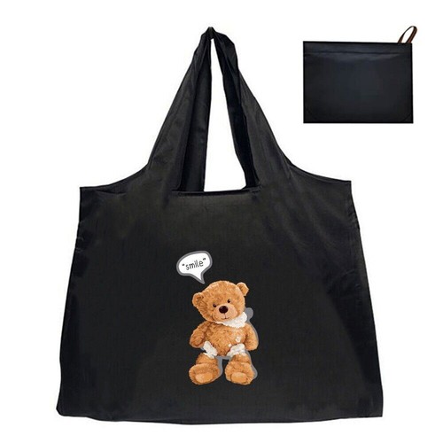 XL Large Reusable Foldable Ladies Shopping Bag Eco Tote Handbag Fold Away Bags - Picture 25 of 32