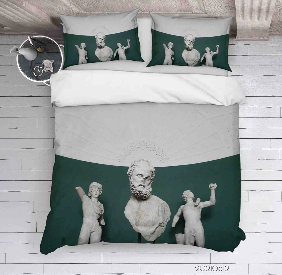 3D Statue Art Modern Quilt Cover Set Bettwäsche Sets Kissenbezüge - Bild 3 von 4