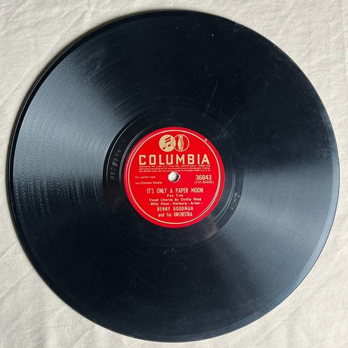 BENNY GOODMAN It's Only A Paper Moon 1945 Shellac 10" Columbia 36843 - VG - Picture 2 of 3