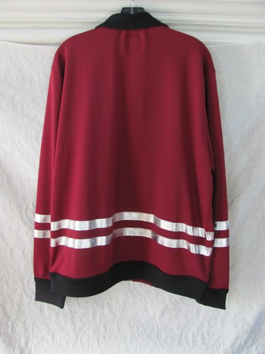 True Religion Foil Racer Stripe Track Jacket- Oxblood/Maroon-Size XL -NWT $149 - Picture 8 of 10
