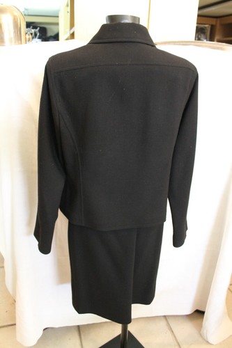 tailleur giacca e gonna Ferragamo taglia 48 colore nero lana - Foto 2 di 5