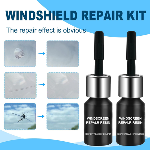 Kit Riparazione Parabrezza Auto,Kit Riparazione Crepe Vetro,Liquido per Riparazi - Foto 2 di 7