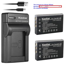 Kastar Battery Slim Charger for NP-120 NP-120B  Ordro HDV-D9 HDV-D9II HDV-D10