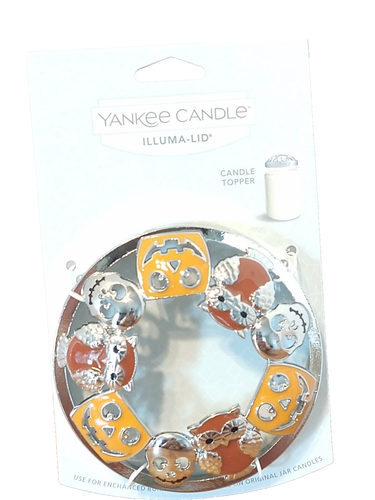 Yankee Candle Happy Friends Halloween Illuma Lid Large Medium Jar New Owl Skull - Picture 7 of 7
