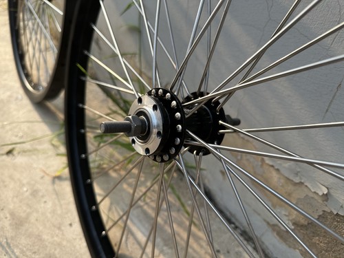 Rueda Trasera Bicicleta 26" Doble Capa Aleación Aluminio 10G 36 Radios Llanta Trasera y Volante 22T - Imagen 3 de 13