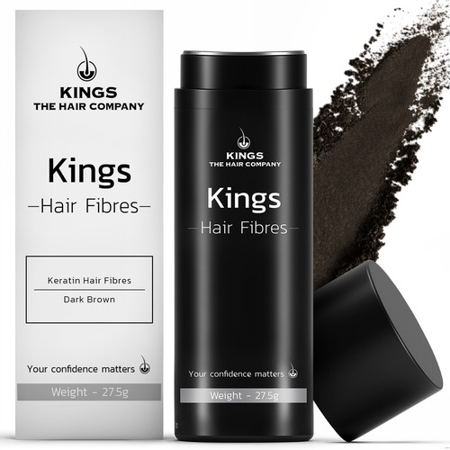 Kings Hair Fibres - 27.5 g Thickening Powder for Thinning Areas, Bald Spots - Picture 13 of 66
