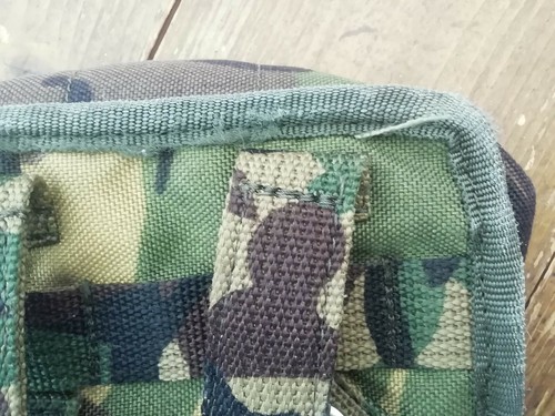 Dutch Army Small Zipped Chest Pouch - Woodland DPM Camouflage Grade 2 - 380gr/m - Picture 6 of 10
