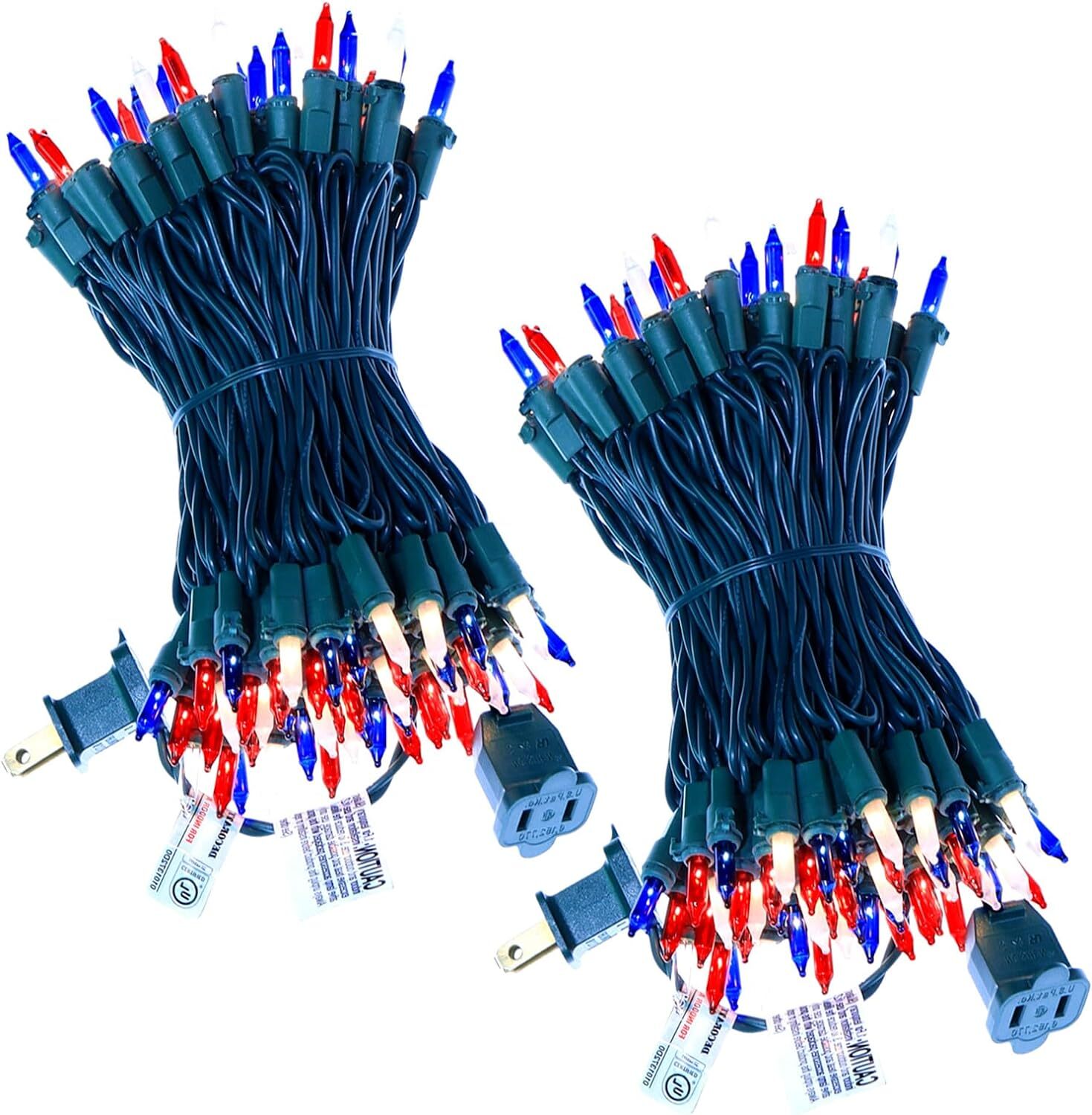 Red White And Blue Christmas Lights 