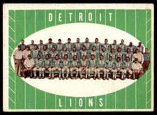 1961 Topps Detroit Lions Team Detroit Lions #37