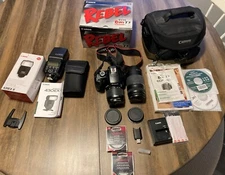 Canon Rebel EOS 1100D T3 Camera with Extras EF-S18-55 iS II Kit