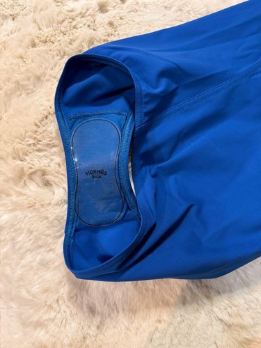 HERMES Damen Bademode Einteiler Badeanzug türkis blau großes Logo Größe 36 - Bild 3 von 5