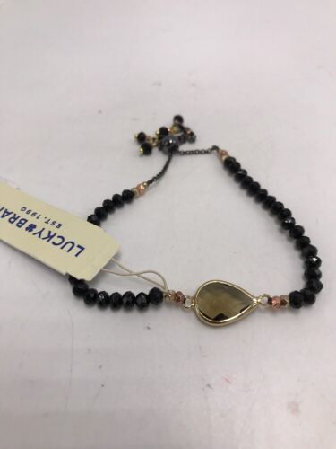 $29 Lucky Brand PULSERA DESLIZANTE CON CUENTAS NEGRAS J5 - Imagen 2 de 6