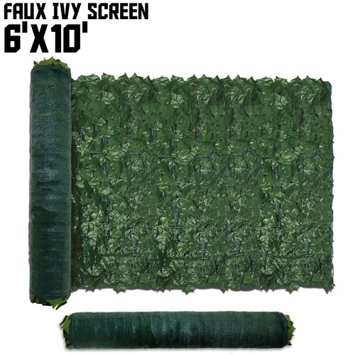 6ft Artificial Hedge Faux Ivy Leaves Privacy Fence Screen Garden Home Wall Decor - Picture 8 of 17