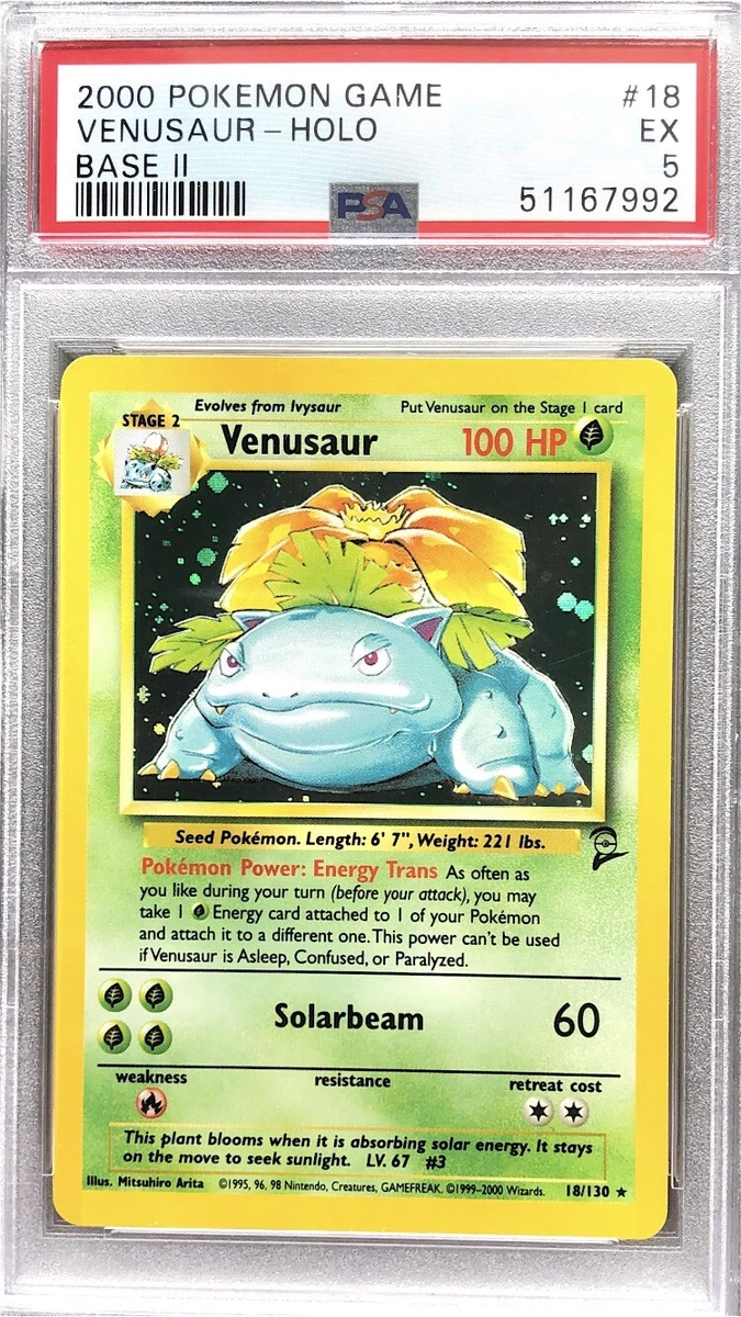 Venusaur Base Set Holo Lot Trading Cards