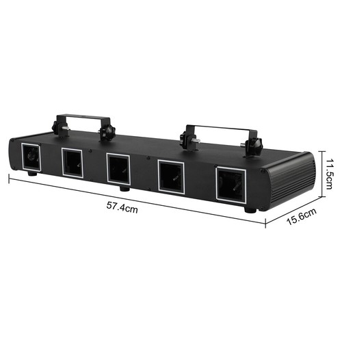 Disco Light 4/5 Lens 4/5 Beam Laser Light RGBY DMX Stage Effect DJ Halloween - Picture 11 of 17