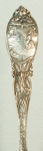 AERIAL BRIDGE DULUTH MINNESOTA STERLING SILVER SOUVENIR SPOON - Picture 4 of 4