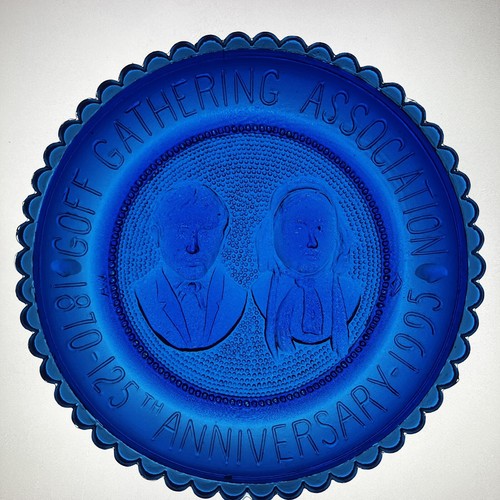 Goff Gathering Association Collectible 125th ANNI VTG Pairpoint Glass Cup Plate - Picture 5 of 8