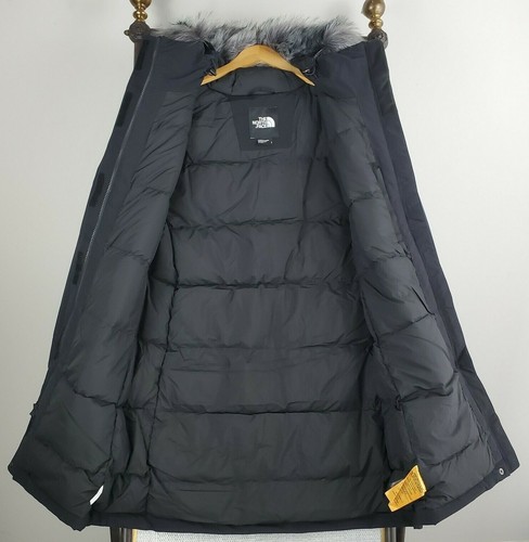 North le moins cher Face taille L 550 duvet femme Arctic parka veste noire à capuche NEUF 300€