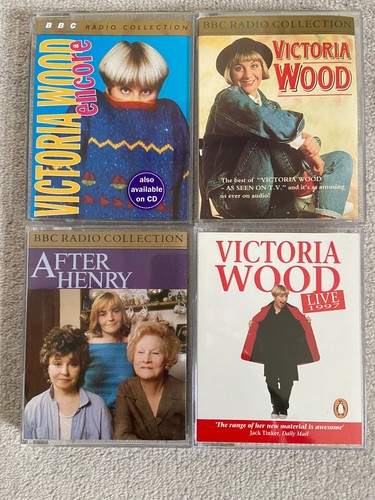 4 Audio Cassettes- BBC Radio Comedies + Other. Victoria Wood and Prunella Scales