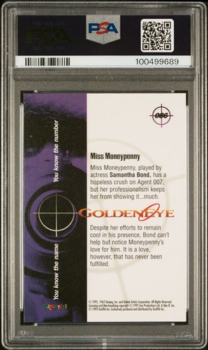 1995 Graffiti James Bond: GoldenEye Miss Moneypenny PSA 9 - Picture 2 of 2