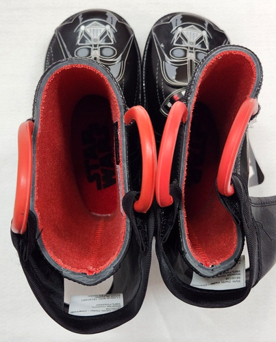 NEW- STAR WARS Western Chief Darth Vader Rain Play Boots Kids Toddler Size 5 * - Picture 9 of 16