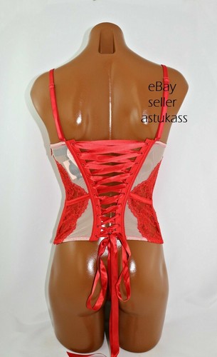 Victoria's Secret Designer Collection Embellished Corset sz 32C / EU 70C red - Picture 3 of 3