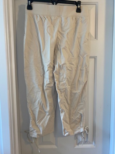 SPORTS SAVVY Petite French Terry Straight Leg Crop Pant STONE sz XS PETITE - Picture 2 of 3