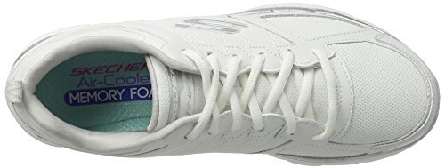 Skechers Womens Flex Flex Flex Appeal 2.0-Good Time Trainers, White WhiteSilver, 6.5 U ae584e Skechers Womens Flex Flex Flex Appeal 2.0-Good Time Trainers, White WhiteSilver, 6.5 U ae584e