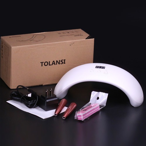 Lámpara de Uñas Enchufe EE. UU./UE UV Led Con Pantalla Blanca 36 vatios Para Uñas Gel Esmalte Curado - Imagen 9 de 11