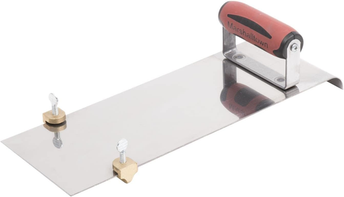 MARSHALLTOWN Stainless Steel Hand Edger with Adjustable Groover, Concrete - Picture 6 of 12