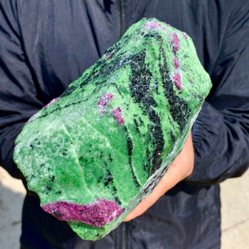 5.31LB Natural green Ruby zoisite (anylite) crystal Chakra mineral Healing Energ - Picture 6 of 11