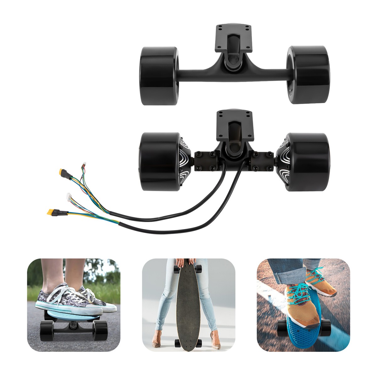 36V 250W Brushless Gear Hub Motor Kit Depan Dan Belakang