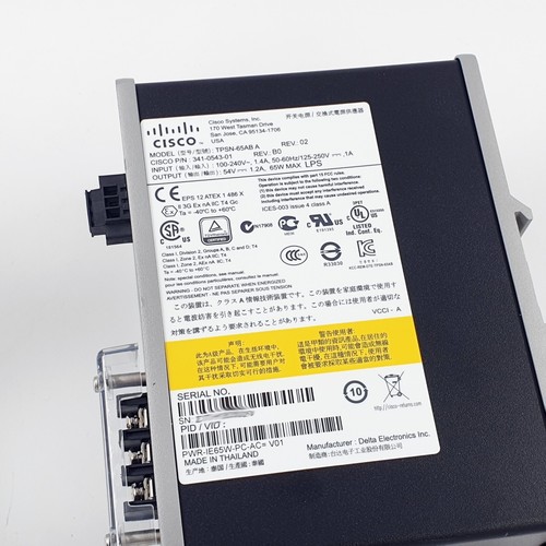 Cisco TPSN-65AB PWR-IE65W-PC-AC 54V 1.2A 65W Power Module 341-0543-01 - Picture 2 of 4