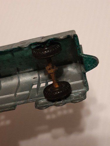 VINTAGE MIDGETOY ROCKFORD IL USA PAT 2775847 Train Car Die Cast Green - Picture 12 of 12