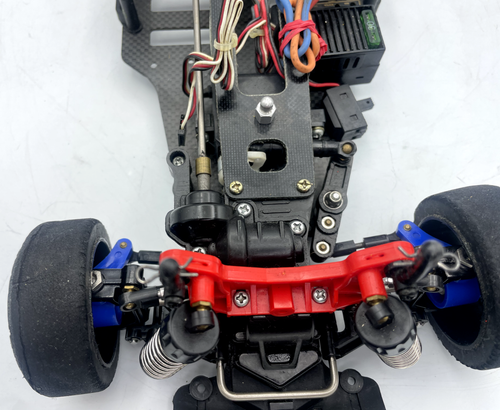 For parts TAMIYA TA-02 TA02 carbon chassis with motor and ESC vintage rare - Picture 12 of 18