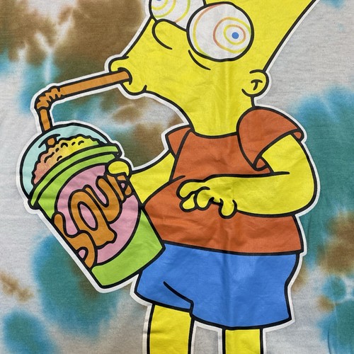 Camiseta retro de Los Simpson Tie Dye Squishes Sugar Rush Bart para hombre talla grande - Imagen 4 de 19