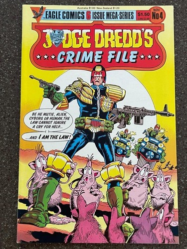 Juego de cómics de Judge Dredd's Crime File #1, 3, 4, 5, 6 de Eagle 1985 casi nuevo - Imagen 4 de 6