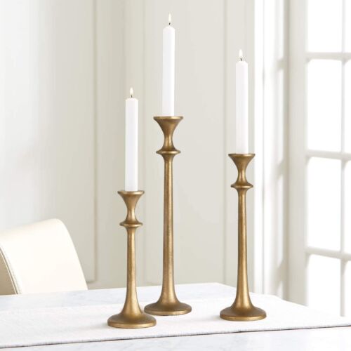 Iron Taper Candle Holder Set Of 3 Decorative Candle Stand Candlestick Holder For - Picture 2 of 7