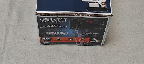 Gibraltar Mailbox Patriot Medium Plastic Post-Mount Mailbox Black GMB505B0 New - Bild 4 von 7