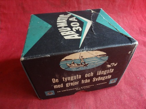 A SCARCE MODEL BOXED LIGHTLY USED ABU ABU-MATIC 30A CLOSED FACE BAITCASTING REEL - Picture 15 of 18