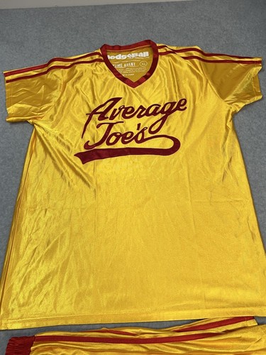 Dodgeball Average Joes Embroidered Gold Uniform Costume SZ XL  VGC stitched. - Picture 5 of 16