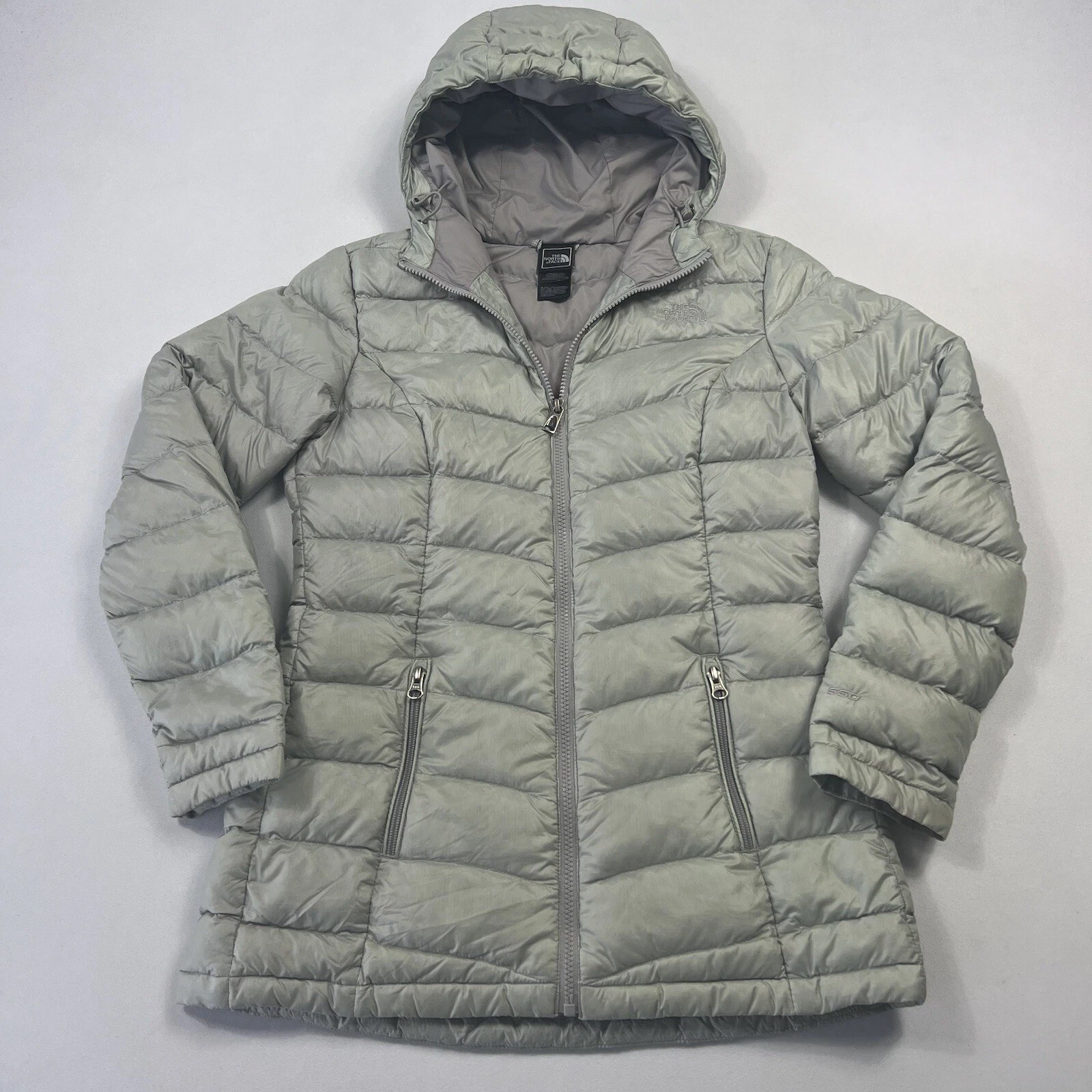 north-face puffer nylon hooded 550 goose down jacket