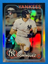 2024 Topps Chrome Refractor Parallel #89 Jasson Dominguez Yankees Rookie RC